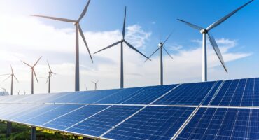 Firefly_Energy Facilities – solar panels, wind turbines, and power stations._Style- Clean, re 491606